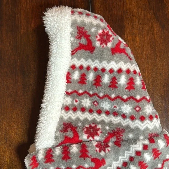 Holiday Fleece Lined Dog Sweater with Hood - Picture 4 of 12